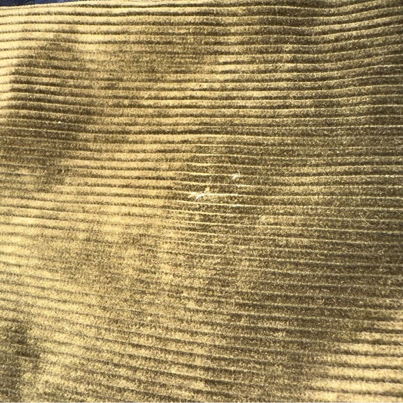 Orvis Men's Size 38 Supercord Pleated Corduroy Pants Green Leather Pocket Trim - Picture 7 of 9